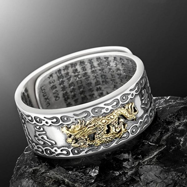 Feng Shui Pixiu Mantra Ring 5