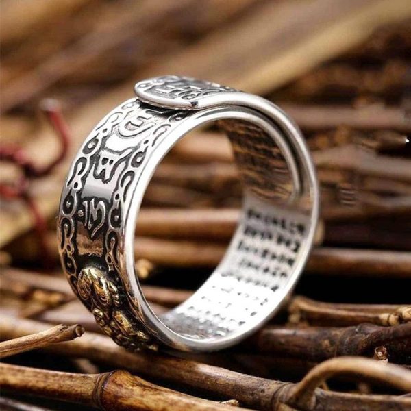 Feng Shui Pixiu Mantra Ring 8