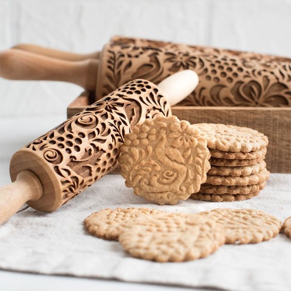 Christmas Deer Wooden Rolling Pin 4