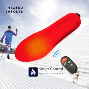 Wireless remote rechargeable heating insole